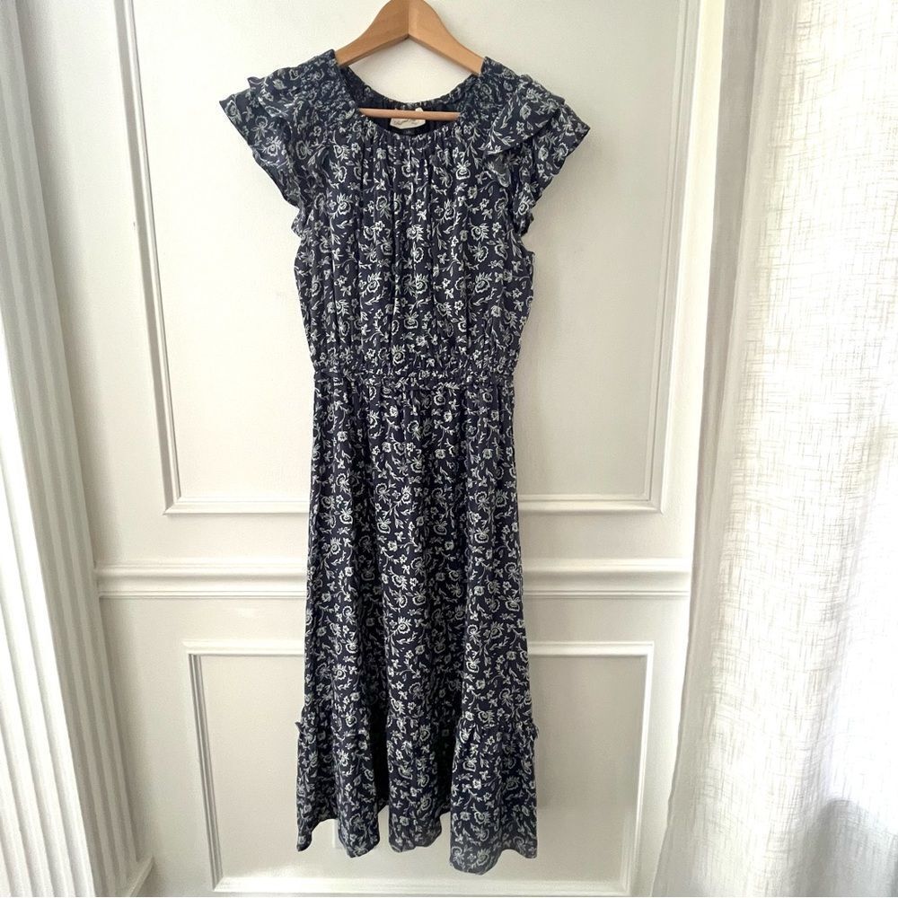 Universal Thread Navy Blue Floral Maxi Dress